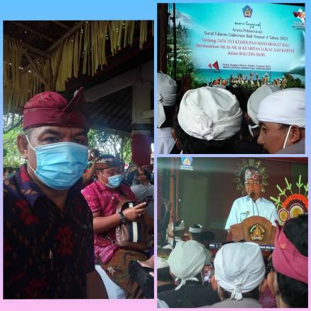 Peluncuran Sosialisasi Surat Edaran Gubernur Bali Tentang Tata Titi Kehidupan Masyarakat Bali