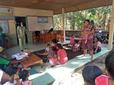 Giat Rutin Posyandu Kamboja di Desa Bengkala Pantau Perkembangan Balita
