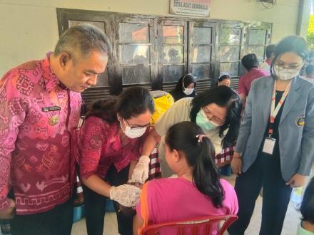 Sejumlah 212 Balita Di Desa Bengkala Ikuti Pelaksanaan Pekan Imunisasi Nasional (PIN) Polio