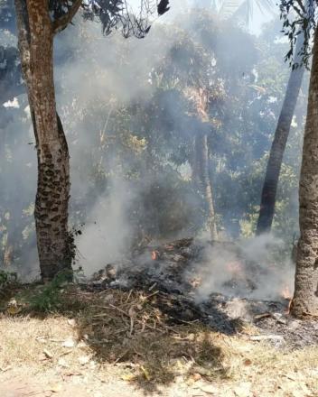 Kebakaran Di Wilayah Banjar Dinas Kajanan Desa Bengkala